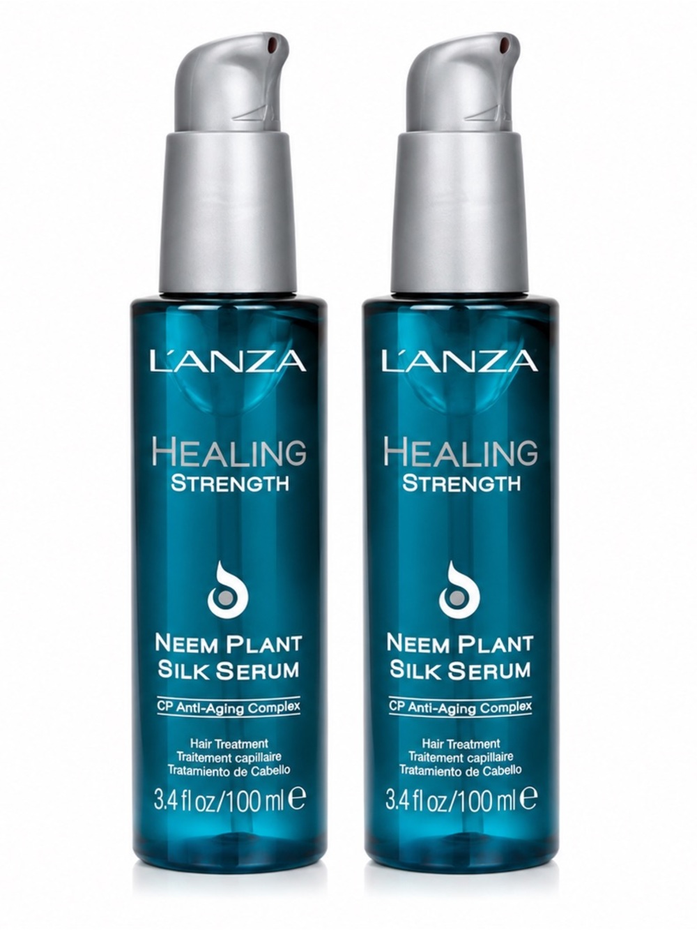 L’ANZA Healing Strength Neem Plant Silk Serum 3.4 fl oz / 100ml Duo Set